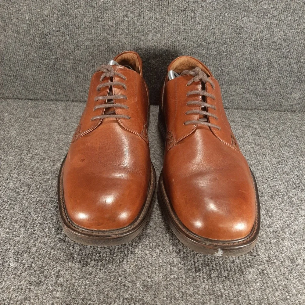 Florsheim Derby Comfortech 17150-03 13 M Cognac Brown Mens Leather Dress Shoes